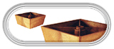 plastic feet with triangular and square base